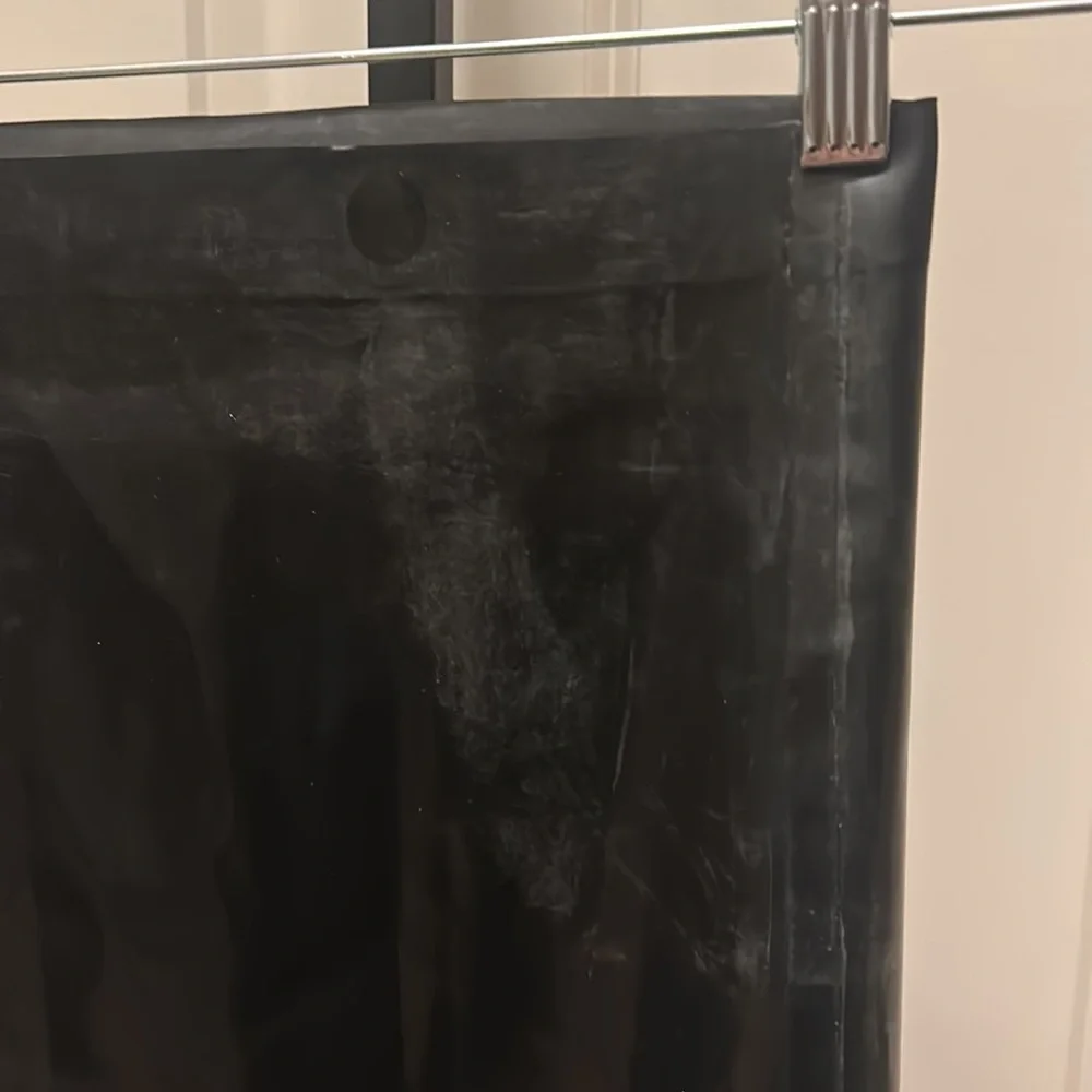 SKIMS Black Shiny Mini Skirt